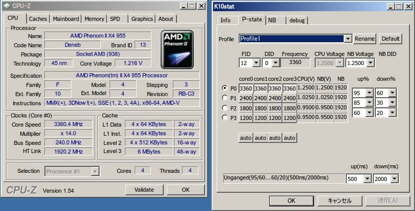 K10 stat setting