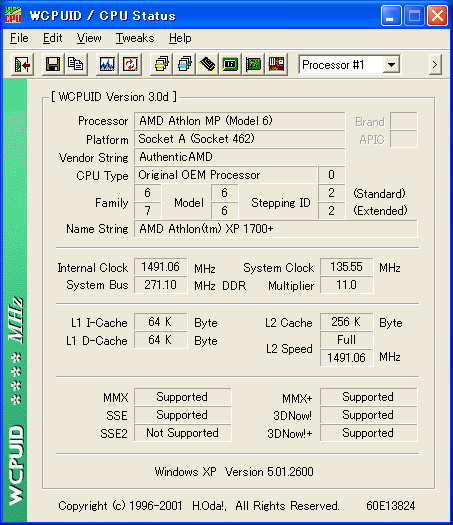 result of WCPUID